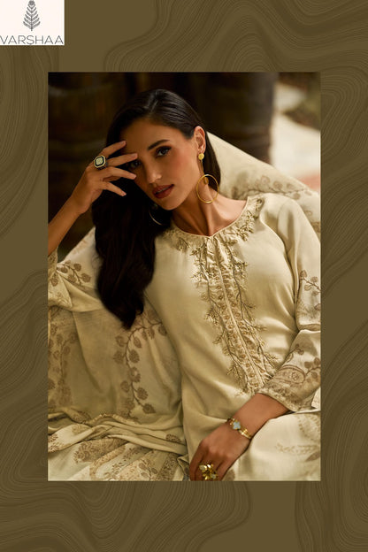 Timeless Varshaa Viscose Muslin Pant Style Suits Wholesale Rate