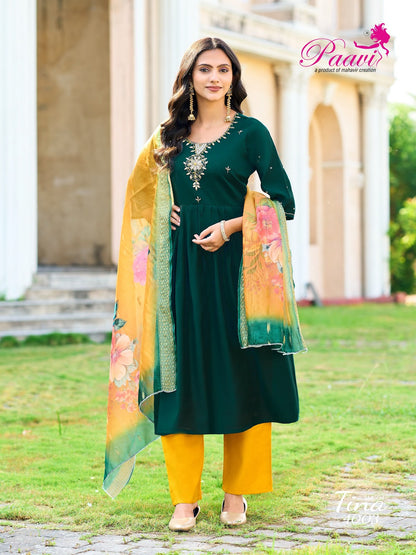 Tina Vol 4 Paavi Vertican Readymade Anarkali Suits Manufacturer Gujarat