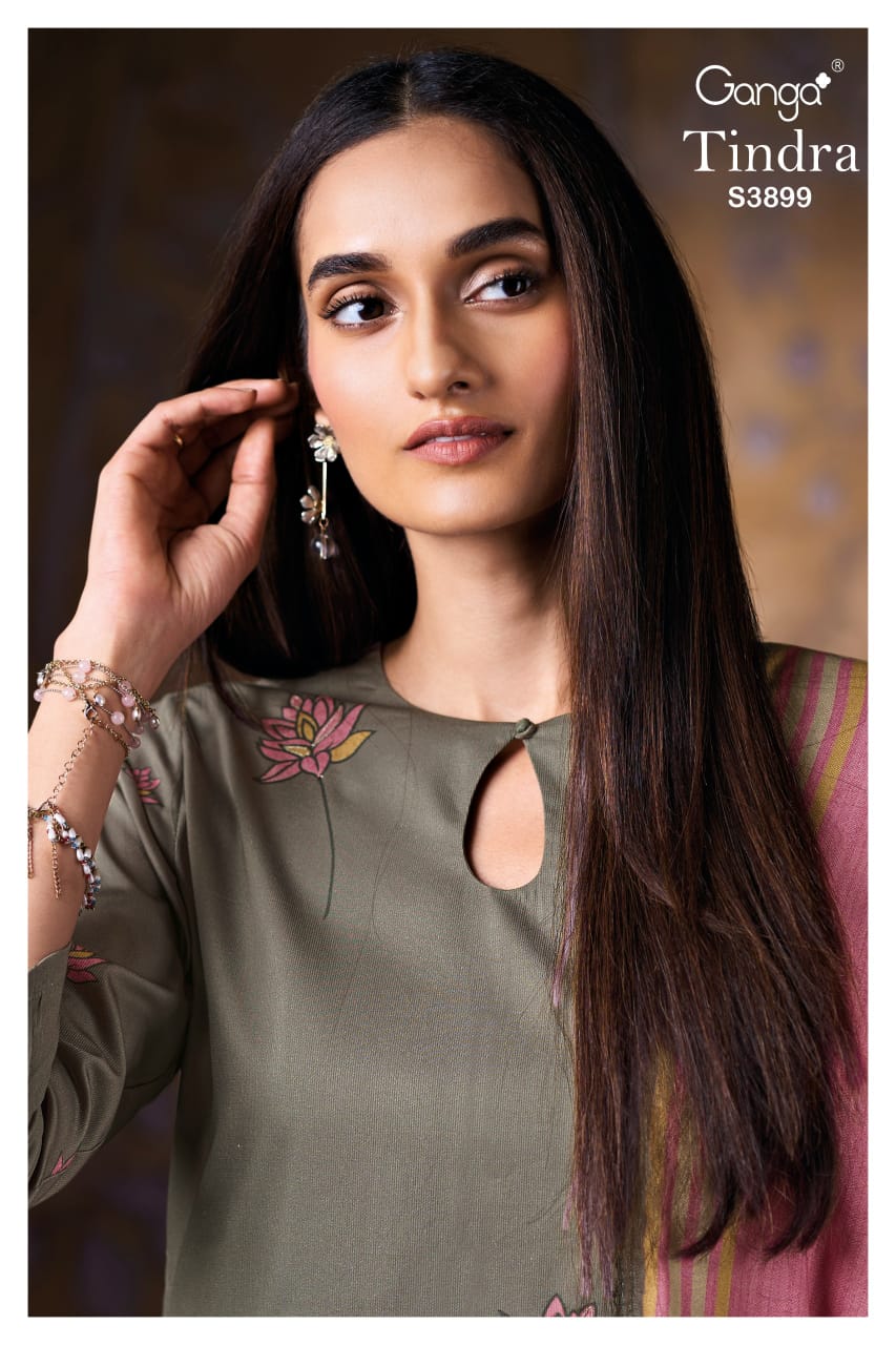 Tindra 3899 Ganga Premium Plazzo Style Suits Wholesale Rate