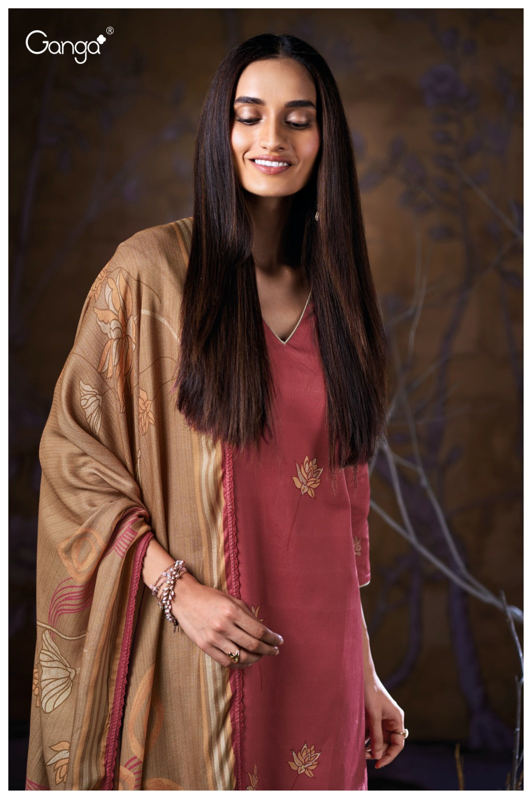 Tindra 3899 Ganga Premium Plazzo Style Suits Wholesale Rate