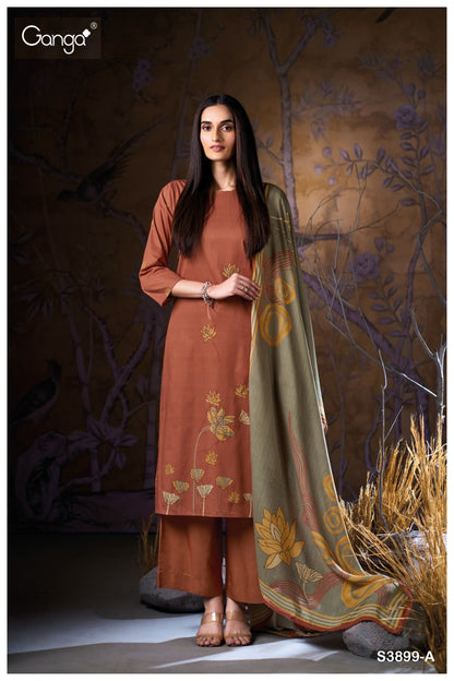 Tindra 3899 Ganga Premium Plazzo Style Suits Wholesale Rate