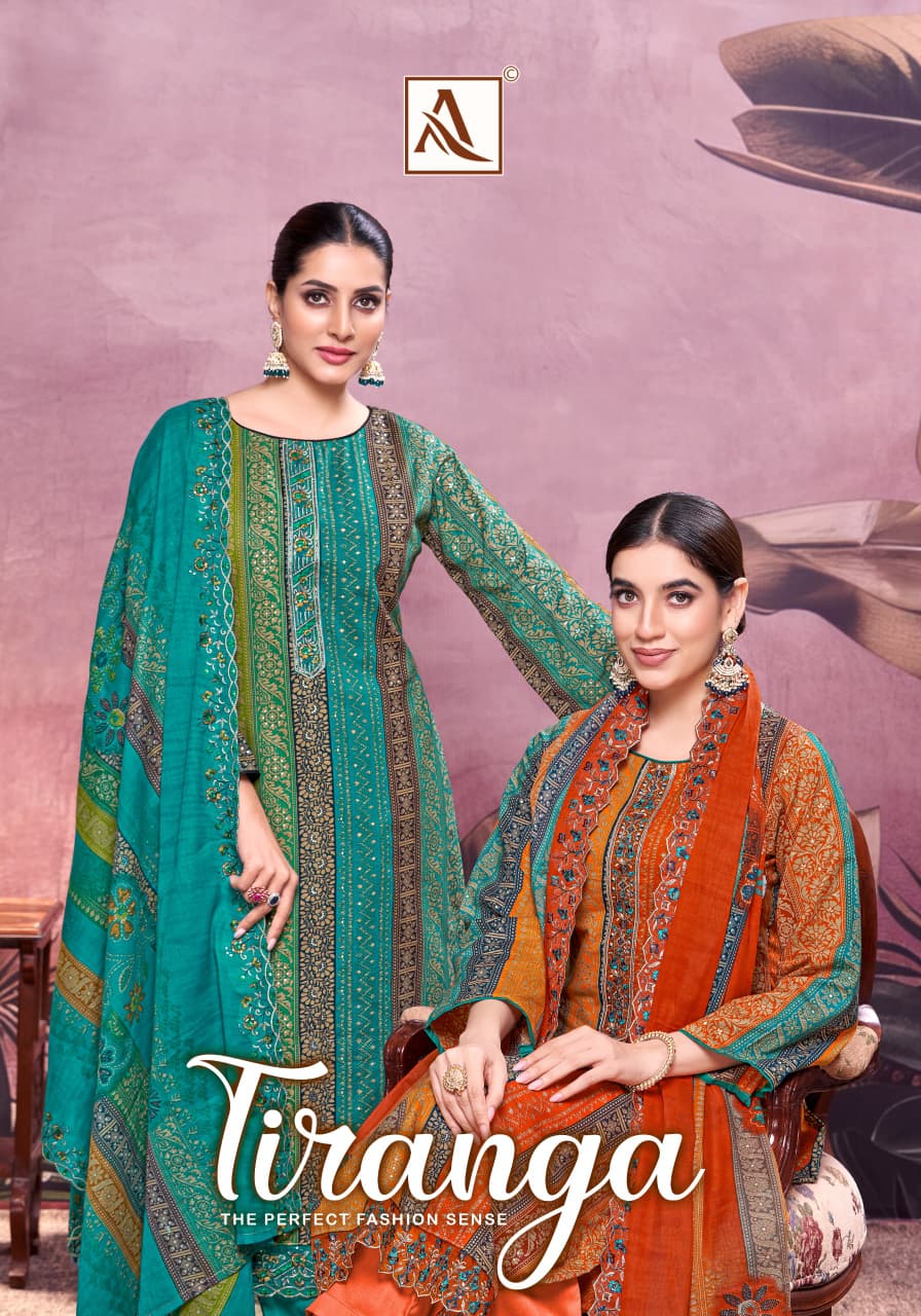 Tiranga Alok Cambric Cotton Karachi Salwar Suits Exporter Gujarat