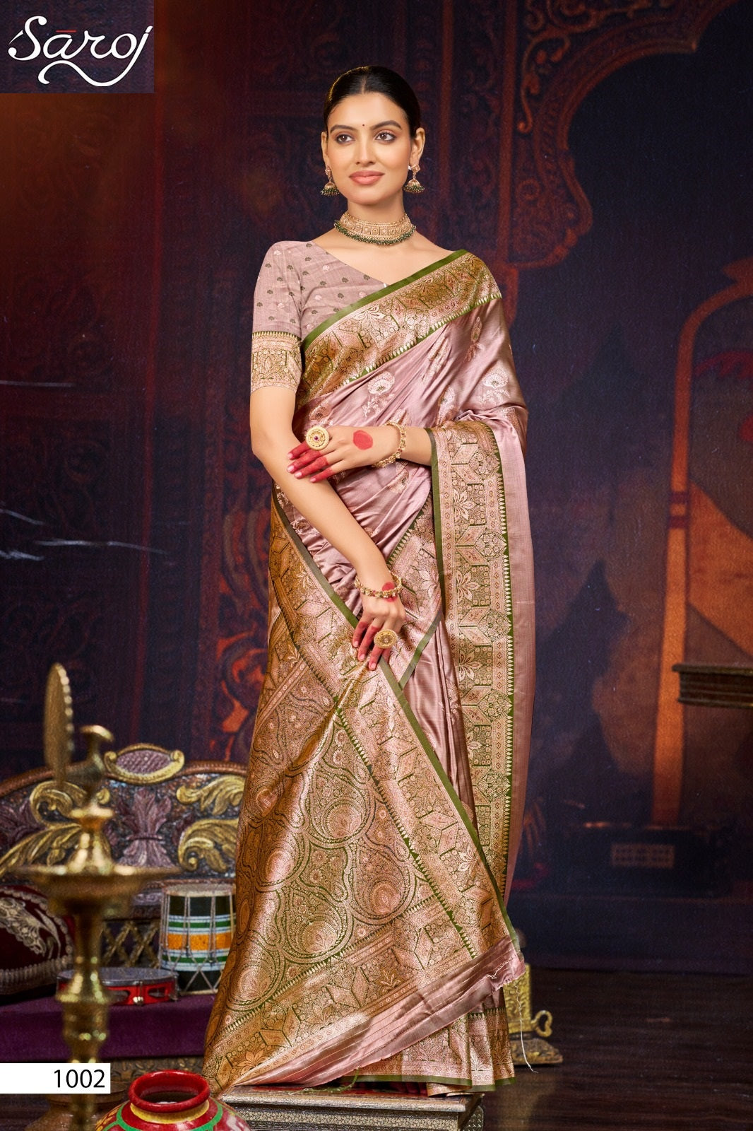 Tirupati Satin Saroski Vol 1 Saroj Sarees Exporter Ahmedabad