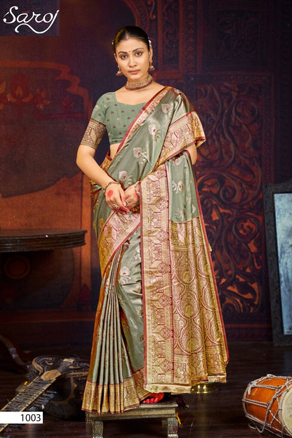 Tirupati Satin Saroski Vol 1 Saroj Sarees Exporter Ahmedabad