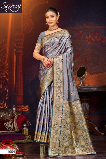 Tirupati Satin Saroski Vol 1 Saroj Sarees Exporter Ahmedabad