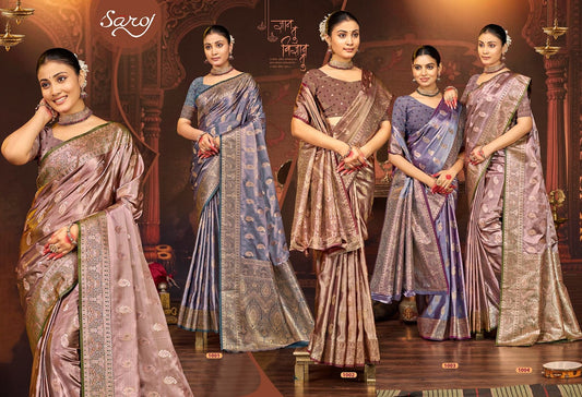 Tirupati Satin Saroski Vol 2 Saroj Sarees Wholesaler Ahmedabad