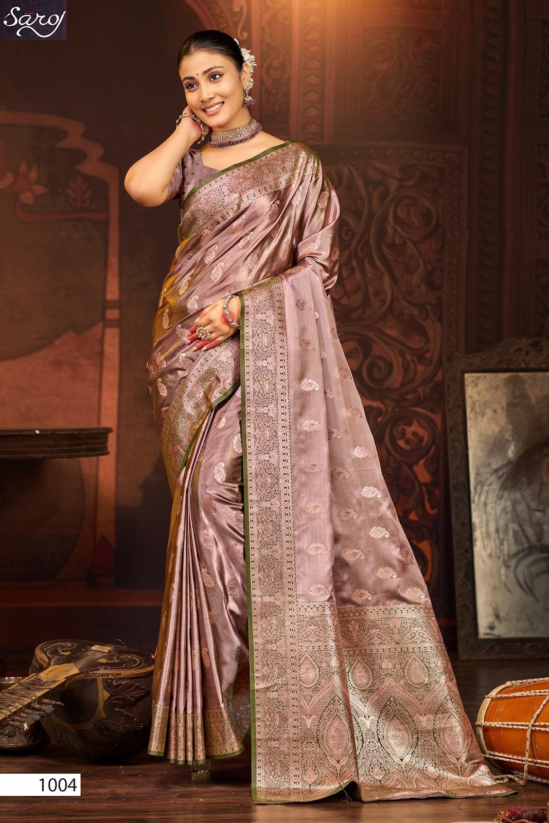 Tirupati Satin Saroski Vol 2 Saroj Sarees Wholesaler Ahmedabad