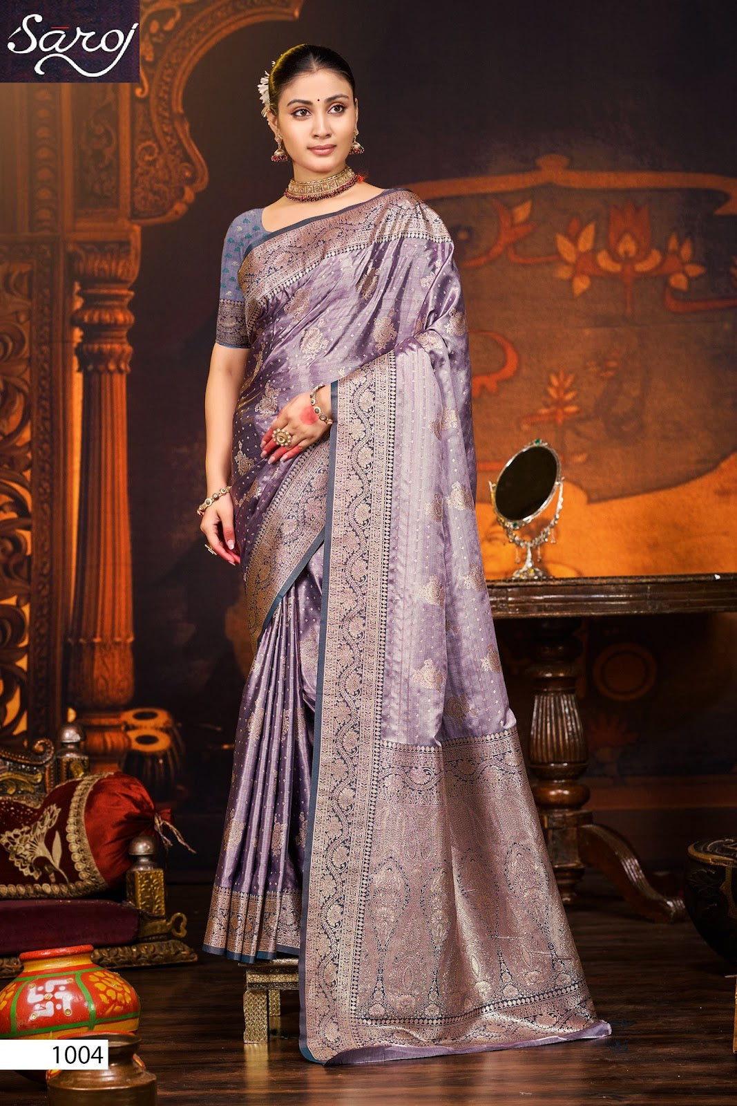 Tirupati Satin Saroski Vol 4 Saroj Sarees Supplier