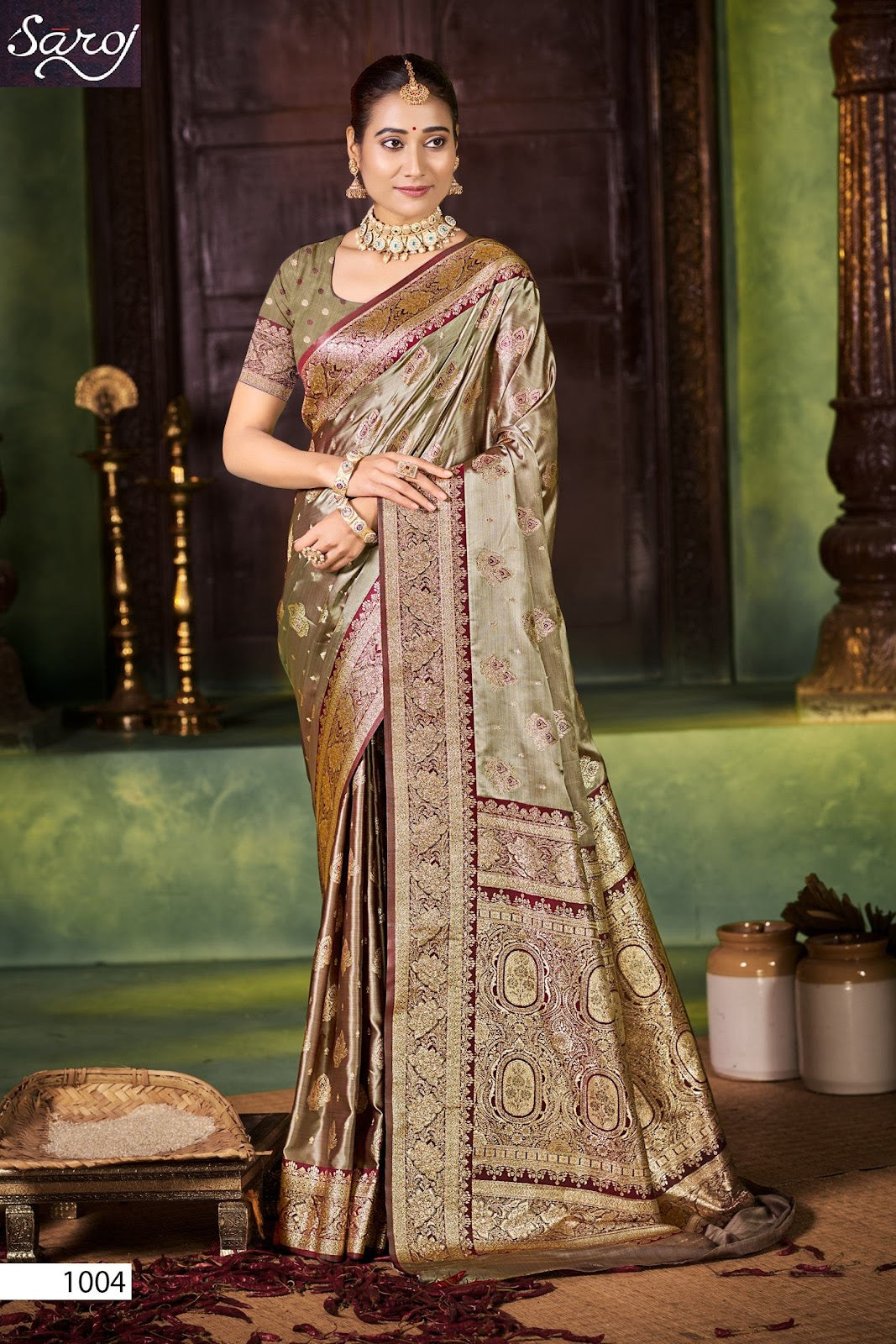 Tirupati Satin Saroski Vol 5 Saroj Sarees Exporter