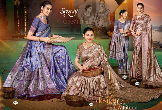 Tirupati Satin Saroski Vol 6 Saroj Sarees Wholesaler