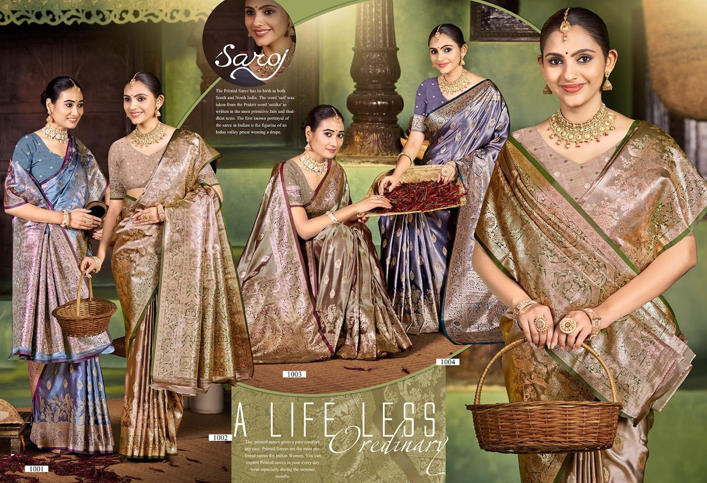 Tirupati Satin Saroski Vol 7 Saroj Sarees Wholesale Rate