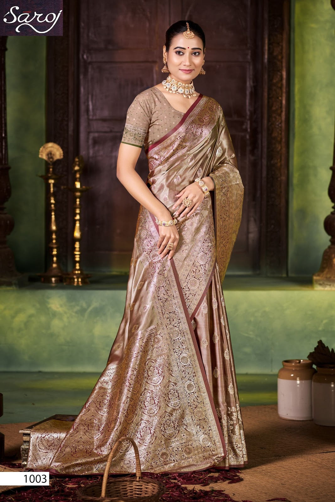 Tirupati Satin Saroski Vol 7 Saroj Sarees Wholesale Rate