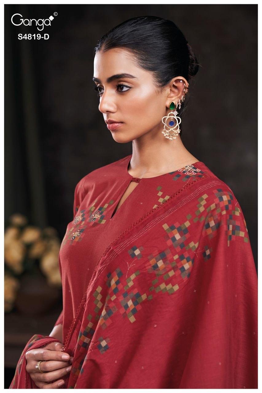 Tirzah S4819 Ganga Cotton Plazzo Style Suits Wholesale Price