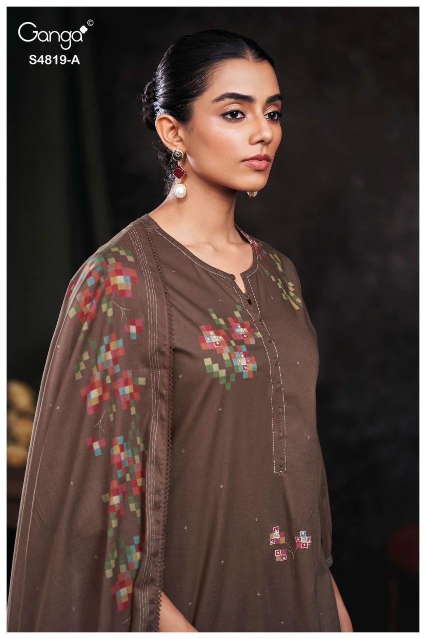 Tirzah S4819 Ganga Cotton Plazzo Style Suits Wholesale Price