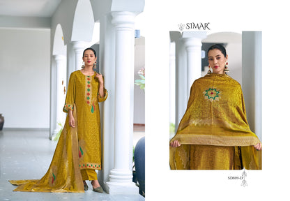 Tisha 809 Simar Silk Pant Style Suits Wholesaler Ahmedabad