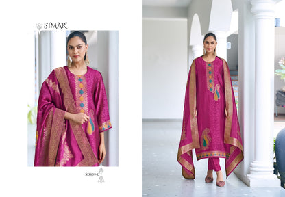 Tisha 809 Simar Silk Pant Style Suits Wholesaler Ahmedabad