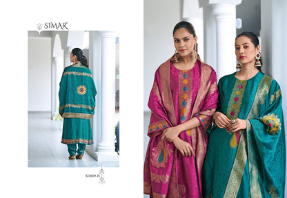 Tisha 809 Simar Silk Pant Style Suits Wholesaler Ahmedabad