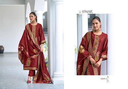 Tisha 809 Simar Silk Pant Style Suits Wholesaler Ahmedabad