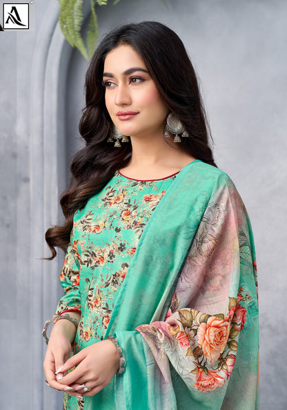 Tisha Edition 1 Alok Viscose Reyon Karachi Salwar Suits Wholesale Price