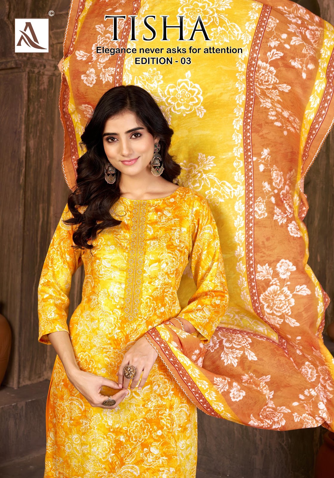Tisha Edition 3 Alok Pure Zam Karachi Salwar Suits Wholesaler India