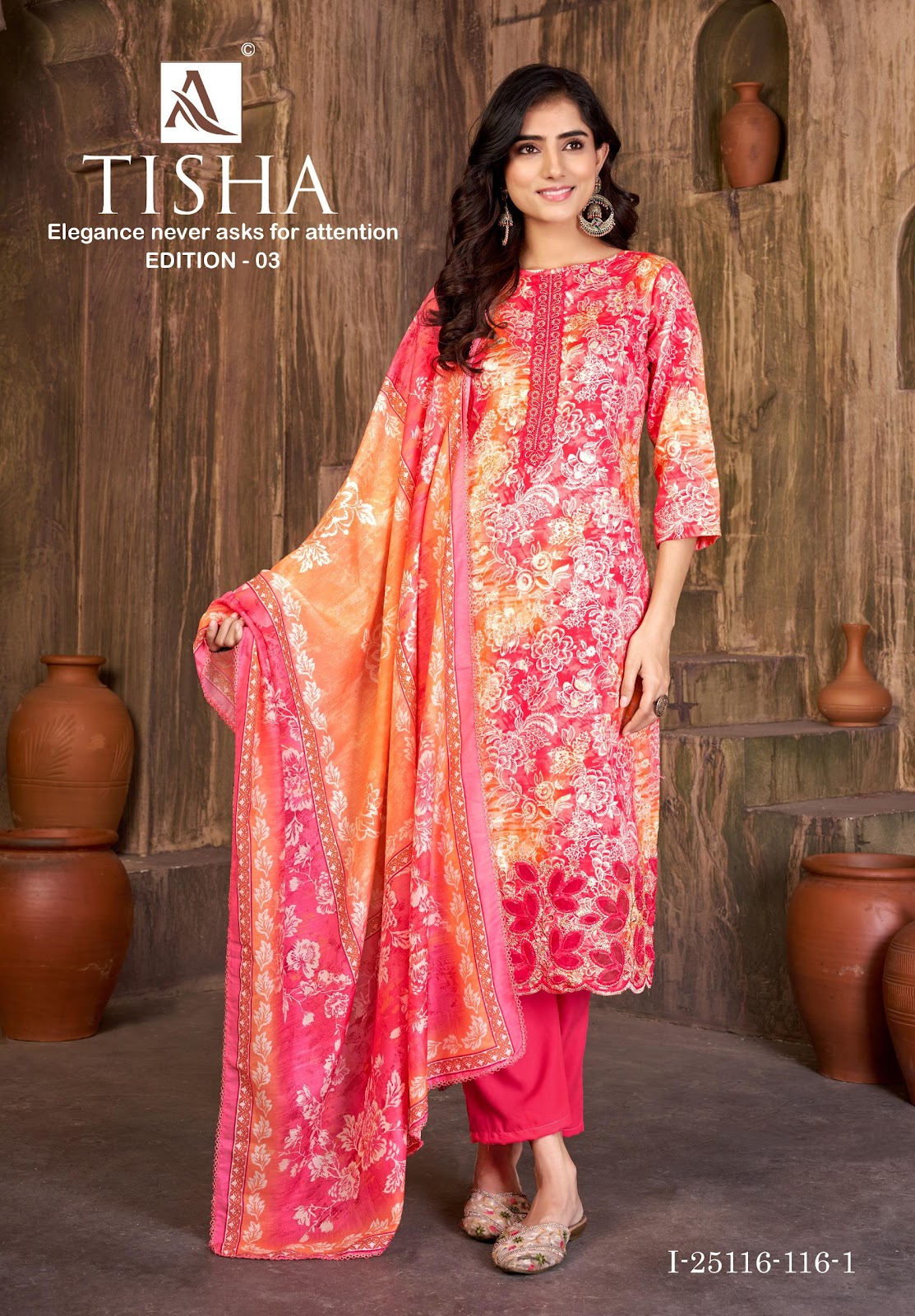 Tisha Edition 3 Alok Pure Zam Karachi Salwar Suits Wholesaler India