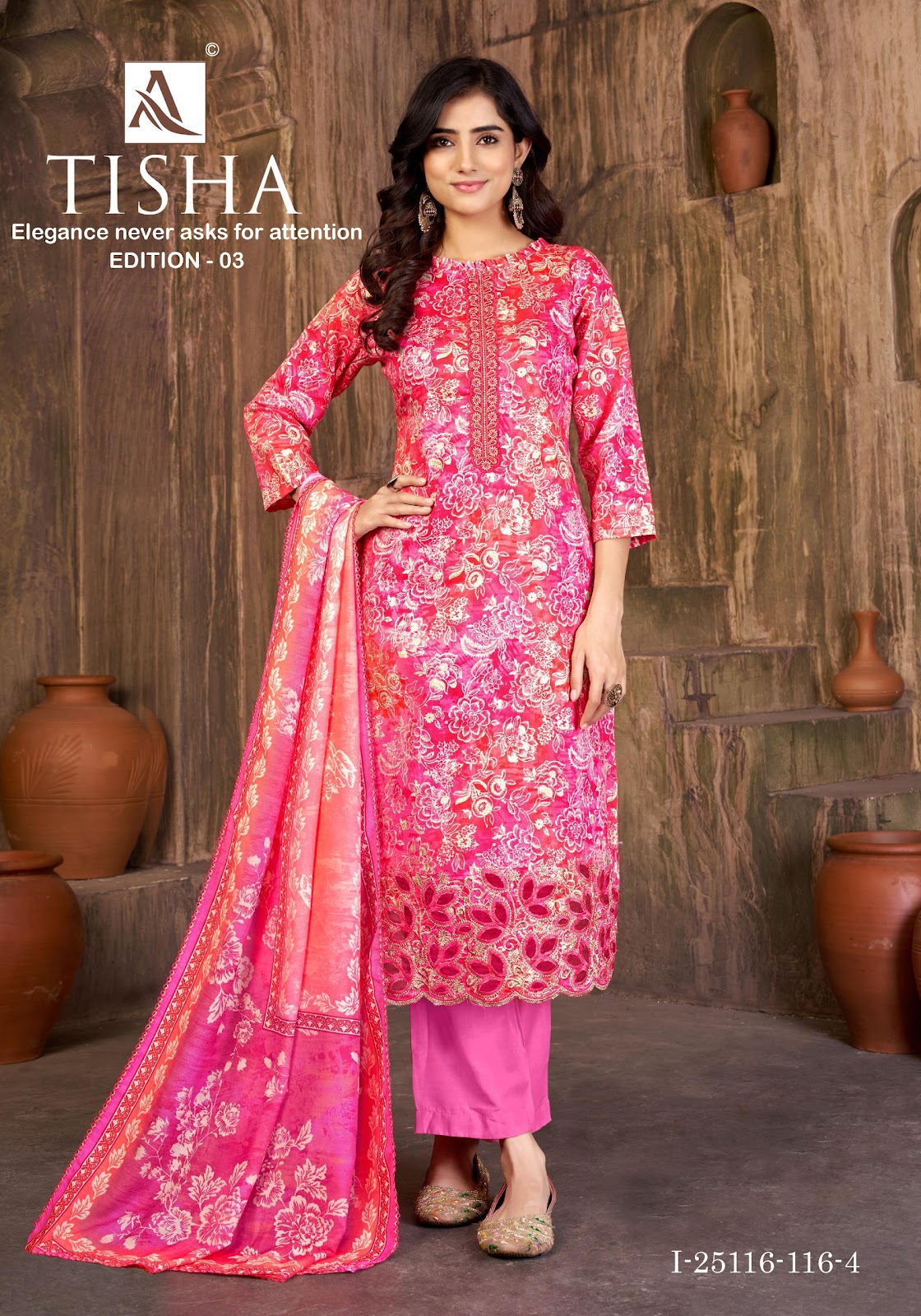 Tisha Edition 3 Alok Pure Zam Karachi Salwar Suits Wholesaler India