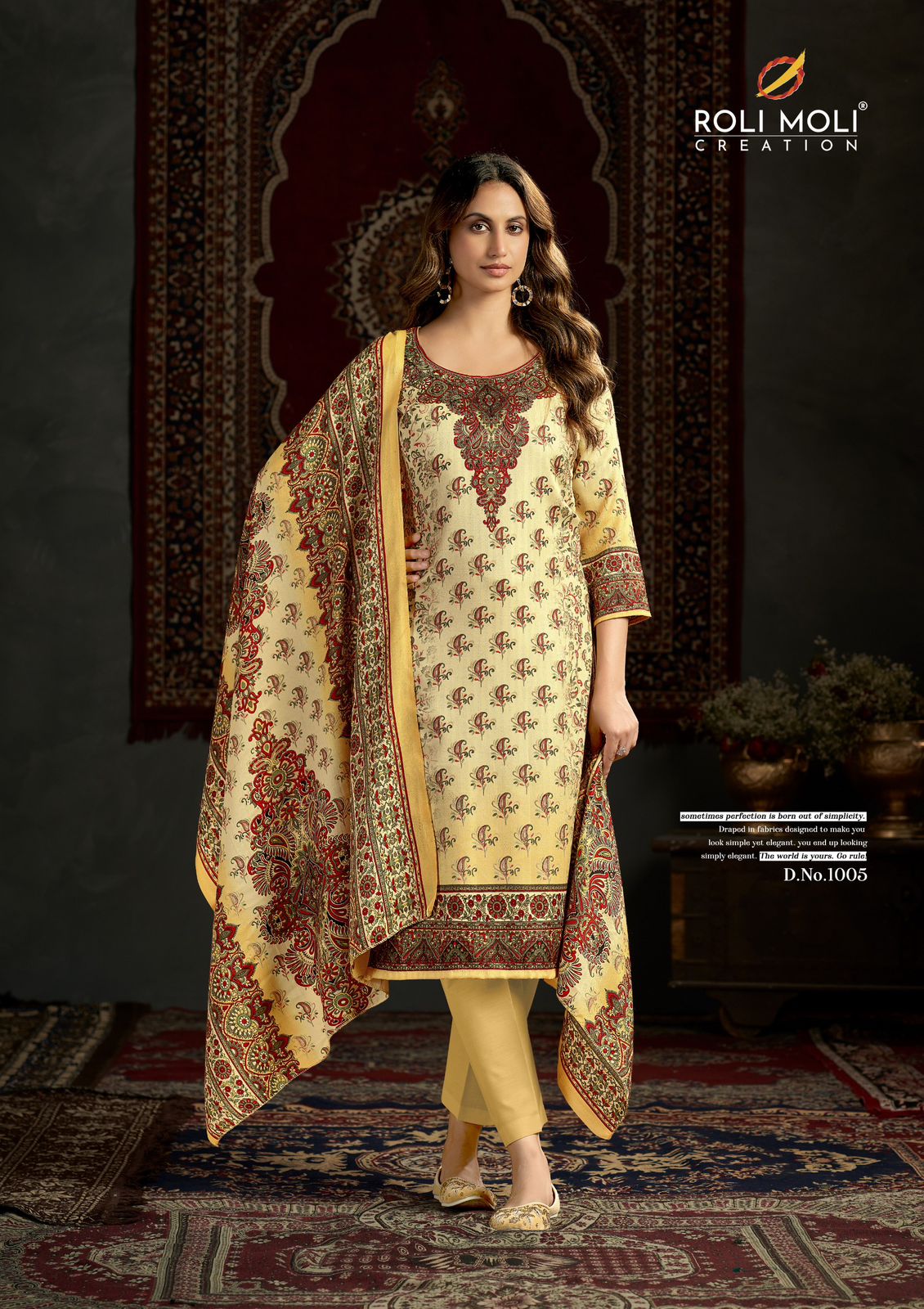 Tisha Roli Moli Karachi Pashmina Salwar Suits Manufacturer Gujarat