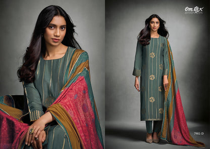 Tisha Trends Omtex Muslin Pant Style Suits Supplier Ahmedabad