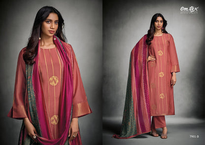 Tisha Trends Omtex Muslin Pant Style Suits Supplier Ahmedabad