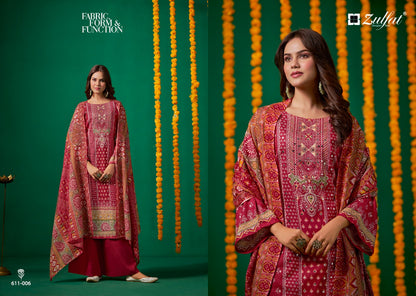 Tisha Vol 2 Zulfat Designer Viscose Simmer Karachi Salwar Suits Wholesale Price