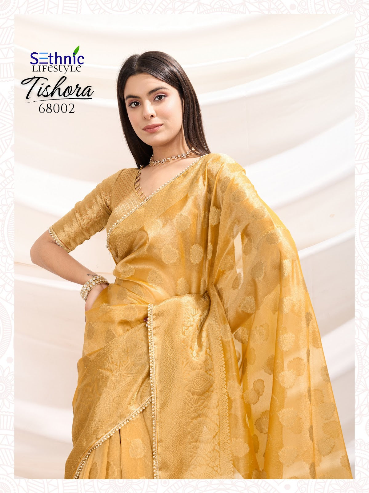Tishora 68001-68004 Sethnic Tissue Silk Sarees Wholesaler