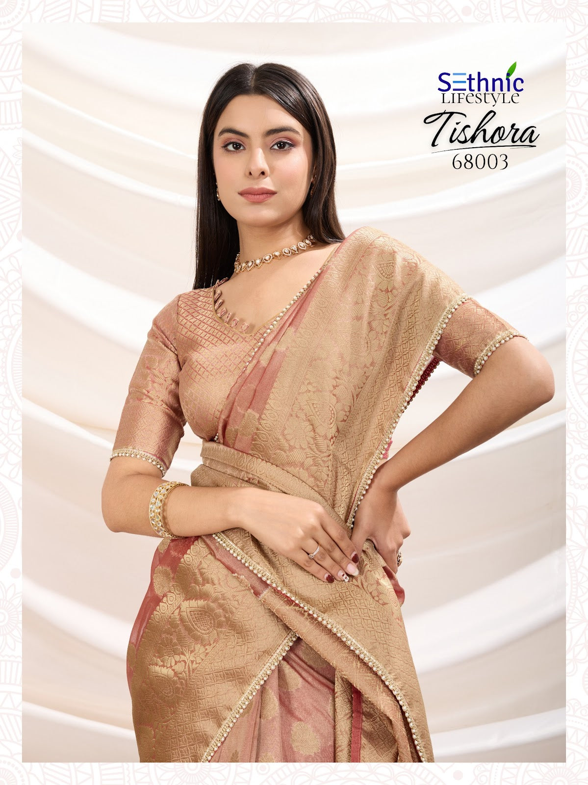 Tishora 68001-68004 Sethnic Tissue Silk Sarees Wholesaler