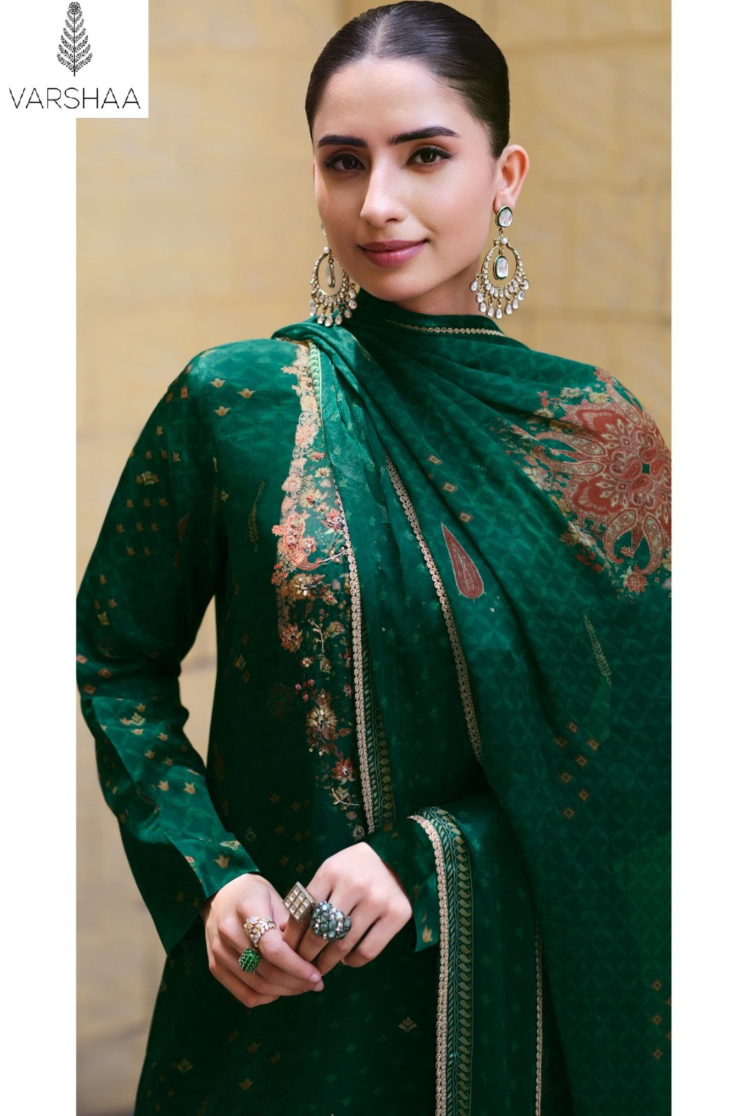 Tishya Varshaa Viscose Woven Pant Style Suits Wholesaler