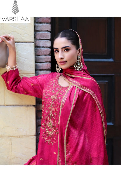 Tishya Varshaa Viscose Woven Pant Style Suits Wholesaler