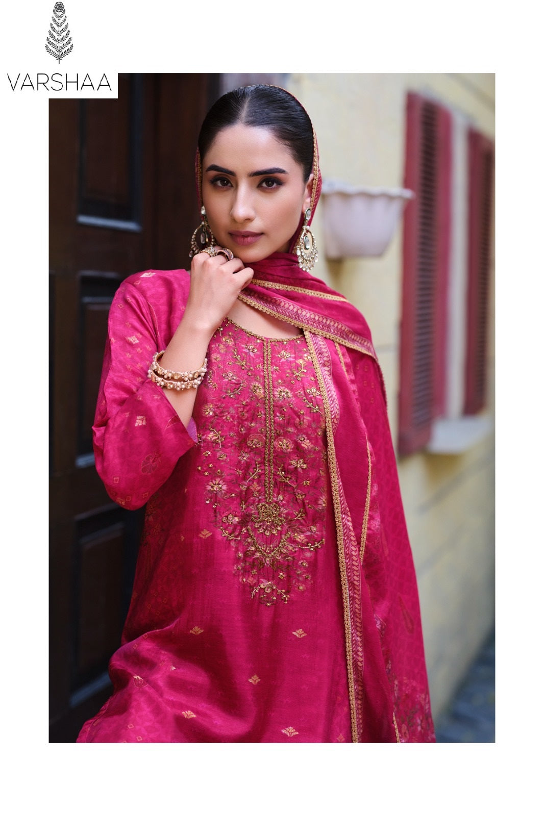 Tishya Varshaa Viscose Woven Pant Style Suits Wholesaler