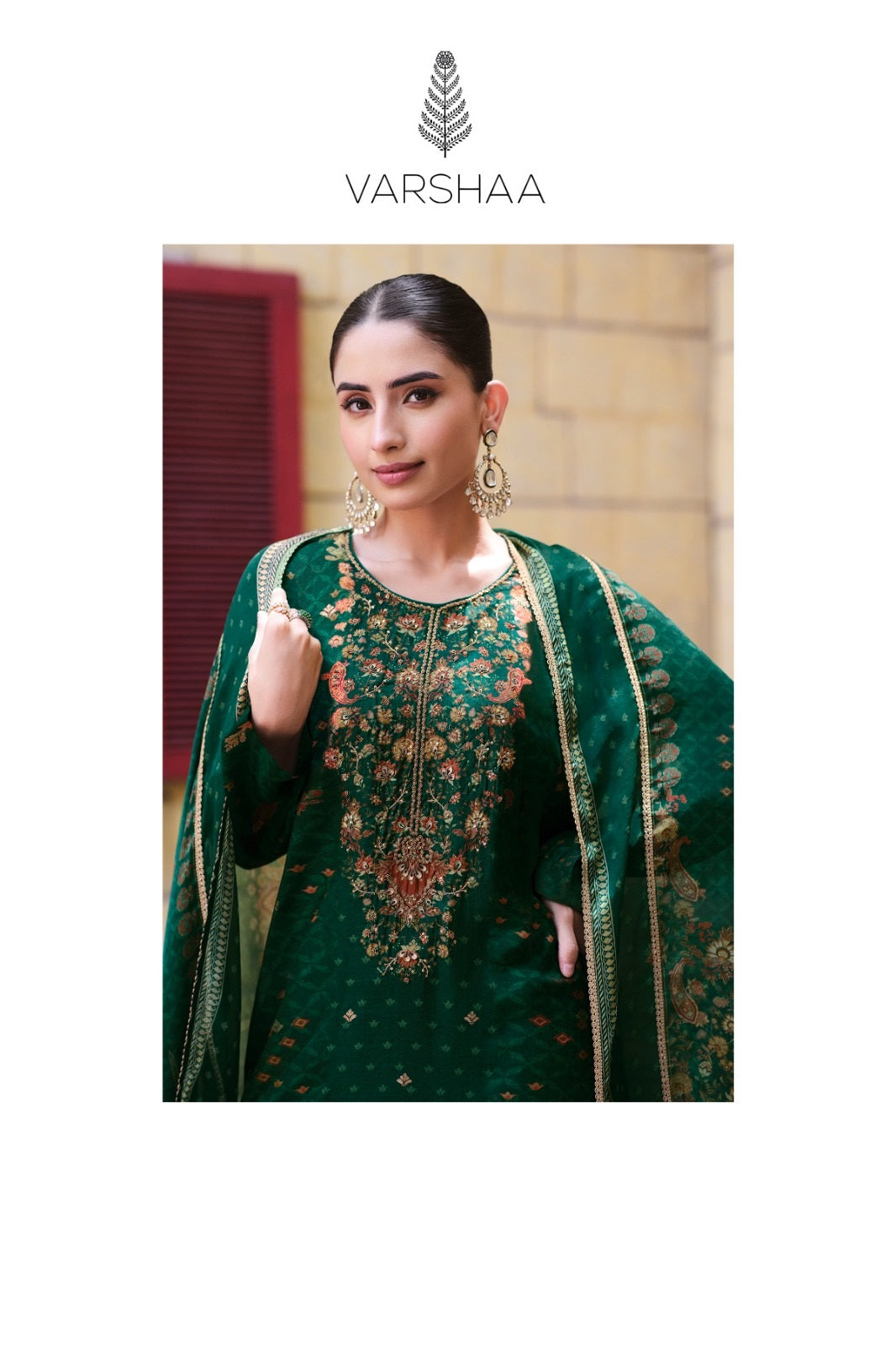Tishya Varshaa Viscose Woven Pant Style Suits Wholesaler