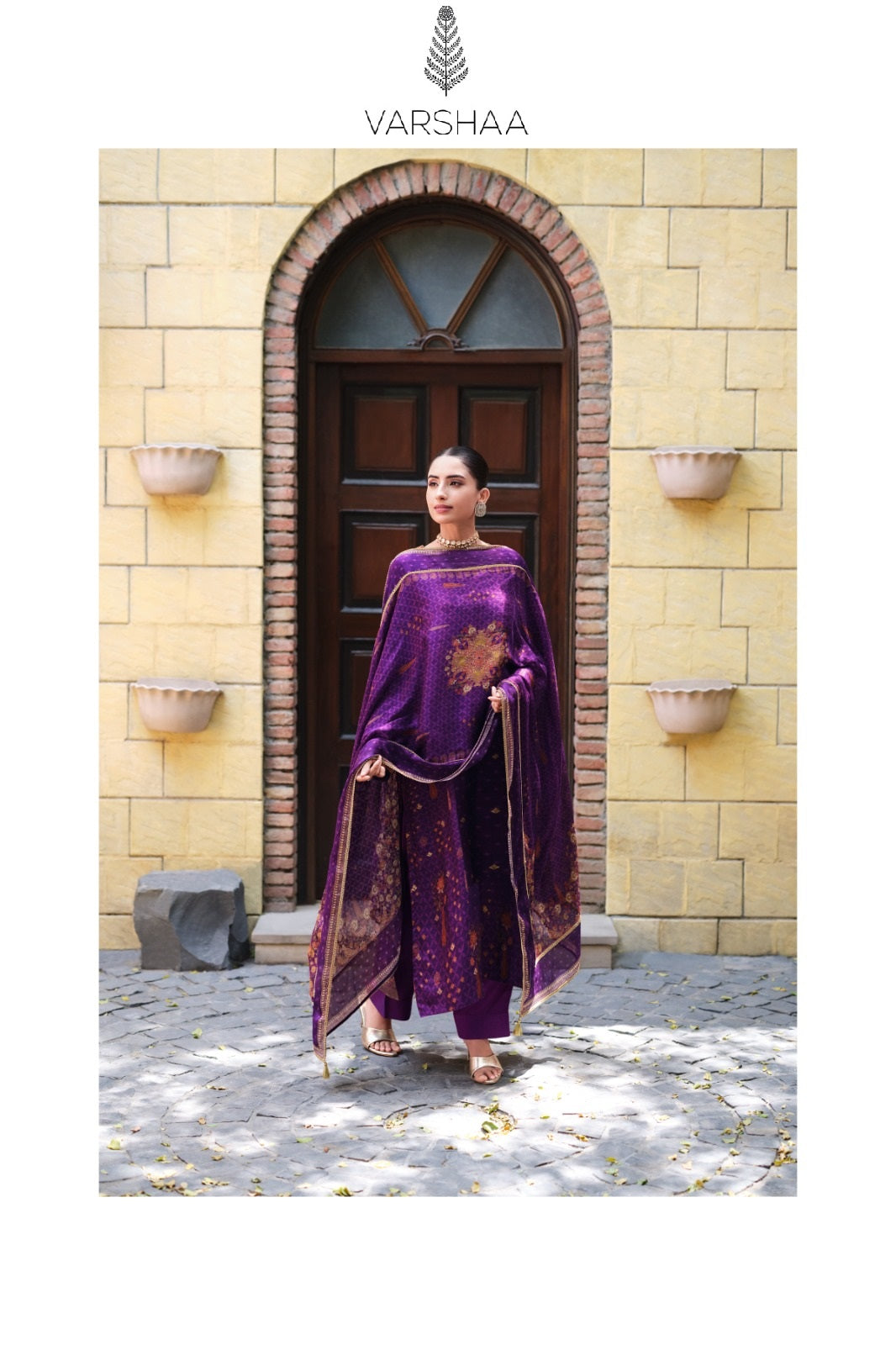 Tishya Varshaa Viscose Woven Pant Style Suits Wholesaler