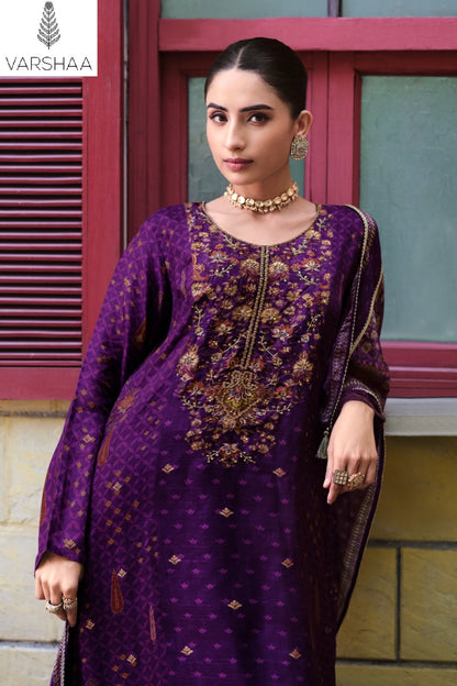 Tishya Varshaa Viscose Woven Pant Style Suits Wholesaler