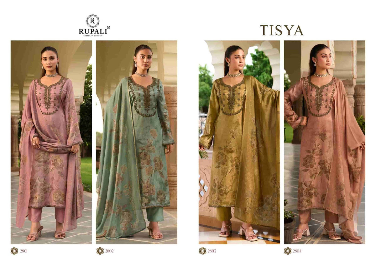 Tisya Rupali Viscose Gaji Pant Style Suits Supplier