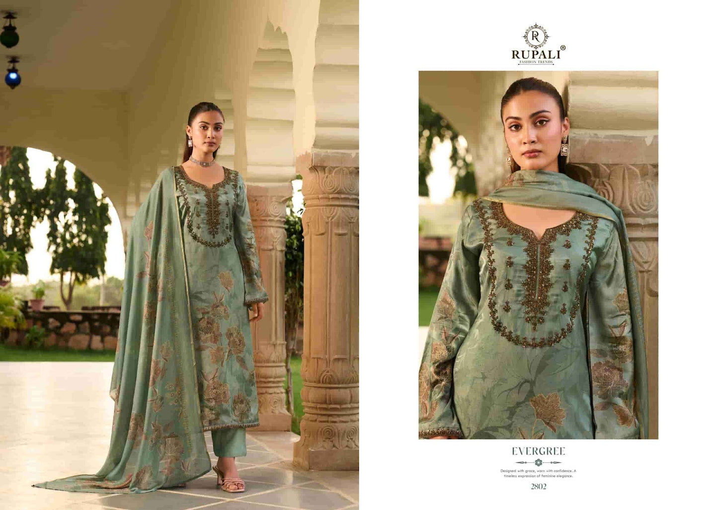 Tisya Rupali Viscose Gaji Pant Style Suits Supplier