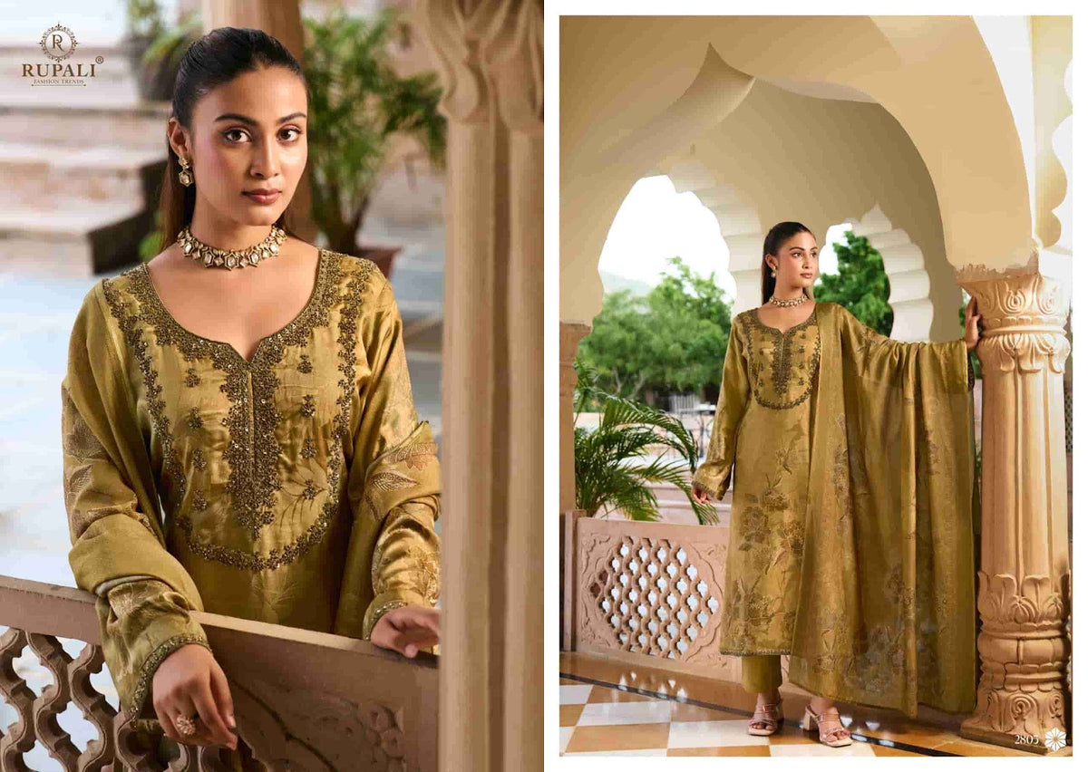 Tisya Rupali Viscose Gaji Pant Style Suits Supplier