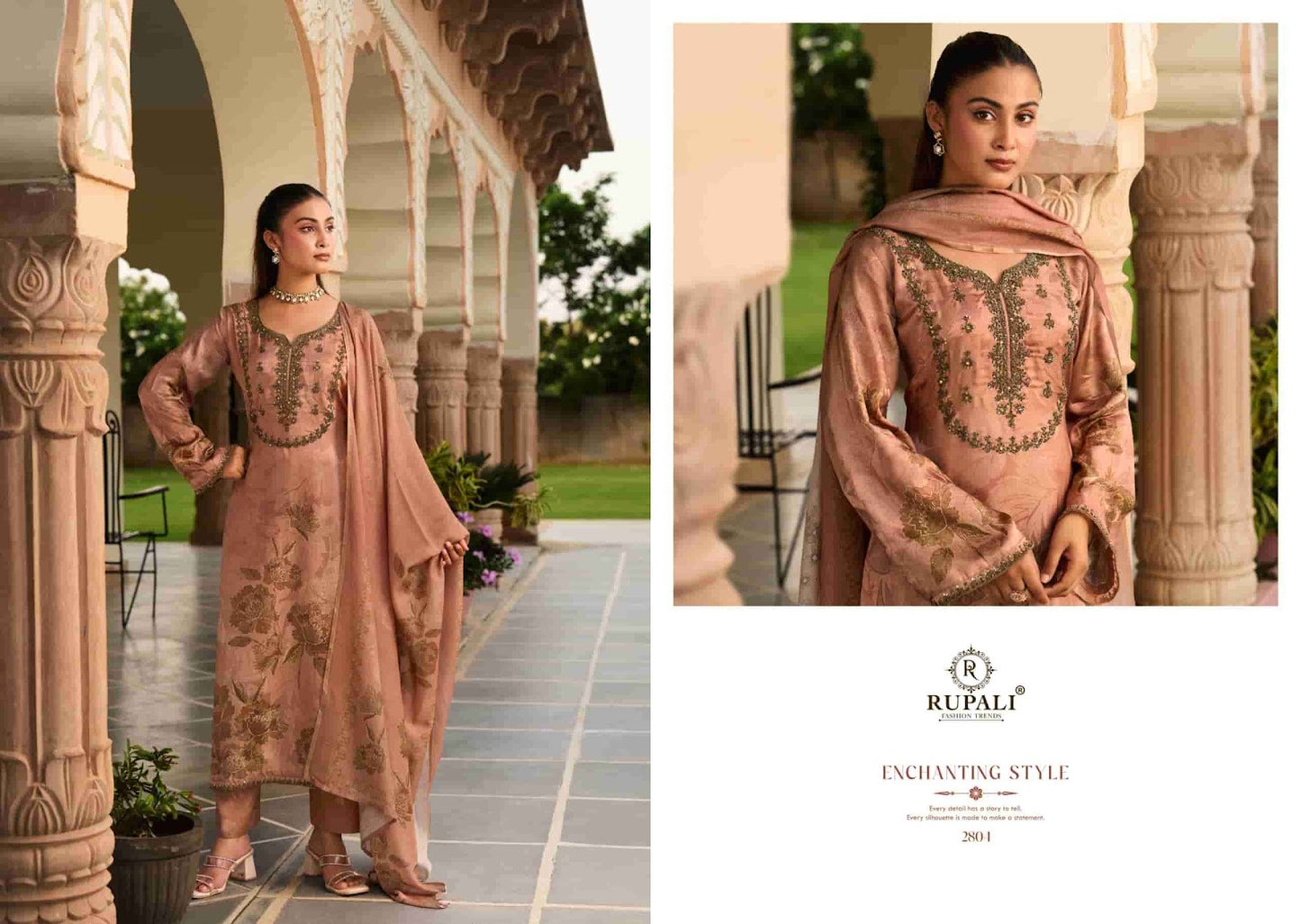 Tisya Rupali Viscose Gaji Pant Style Suits Supplier