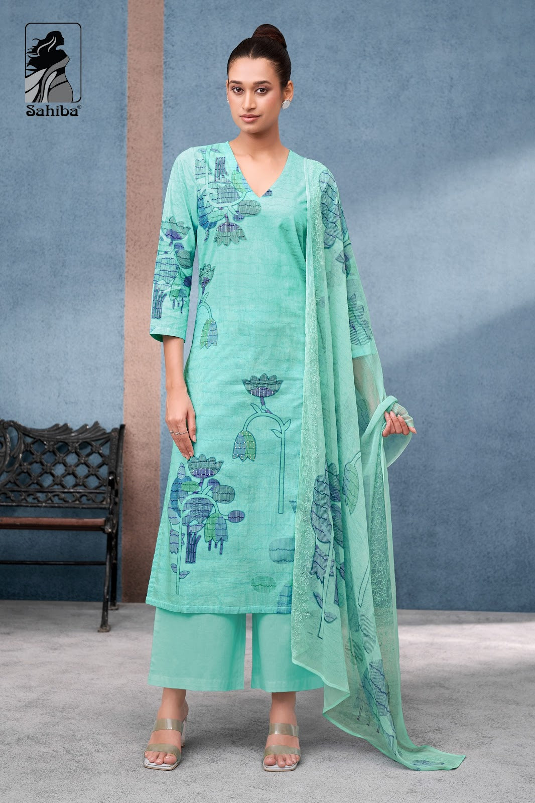 Tisya Sahiba Pure Cotton Plazzo Style Suits Supplier Ahmedabad