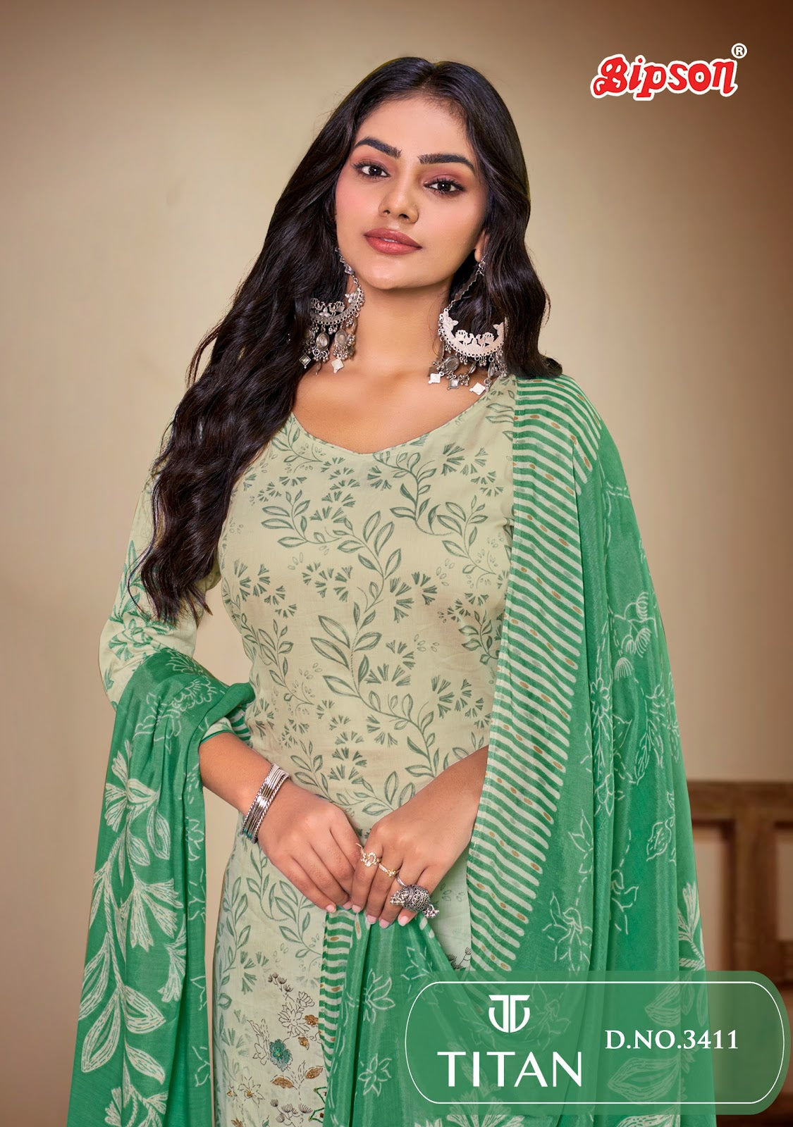 Titan 3411 Bipson Prints Pure Jaam Pant Style Suits Exporter