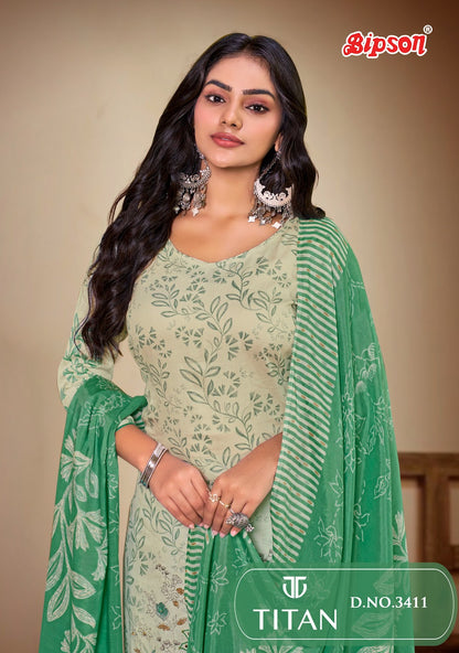 Titan 3411 Bipson Prints Pure Jaam Pant Style Suits Exporter