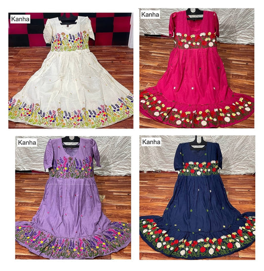 Titan Kanha Cotton Anarkali Kurtis Wholesaler