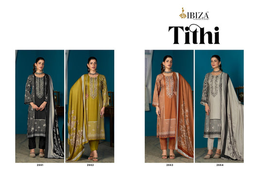 Tithi Ibiza Viscose Pashmina Suits Manufacturer