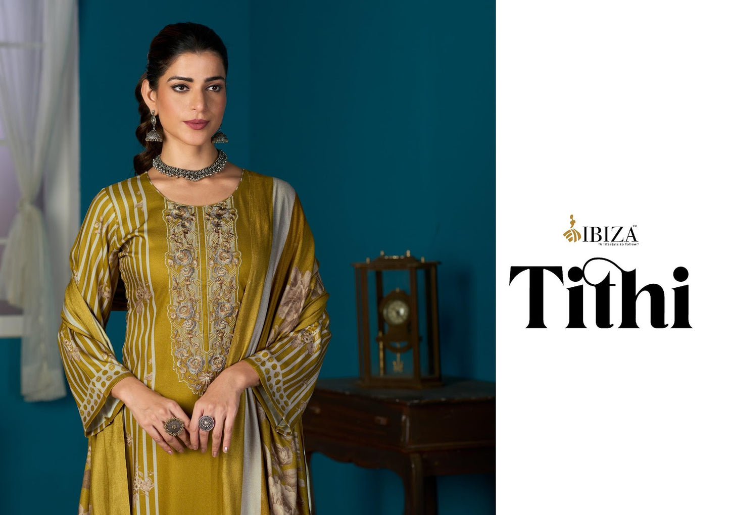 Tithi Ibiza Viscose Pashmina Suits Manufacturer