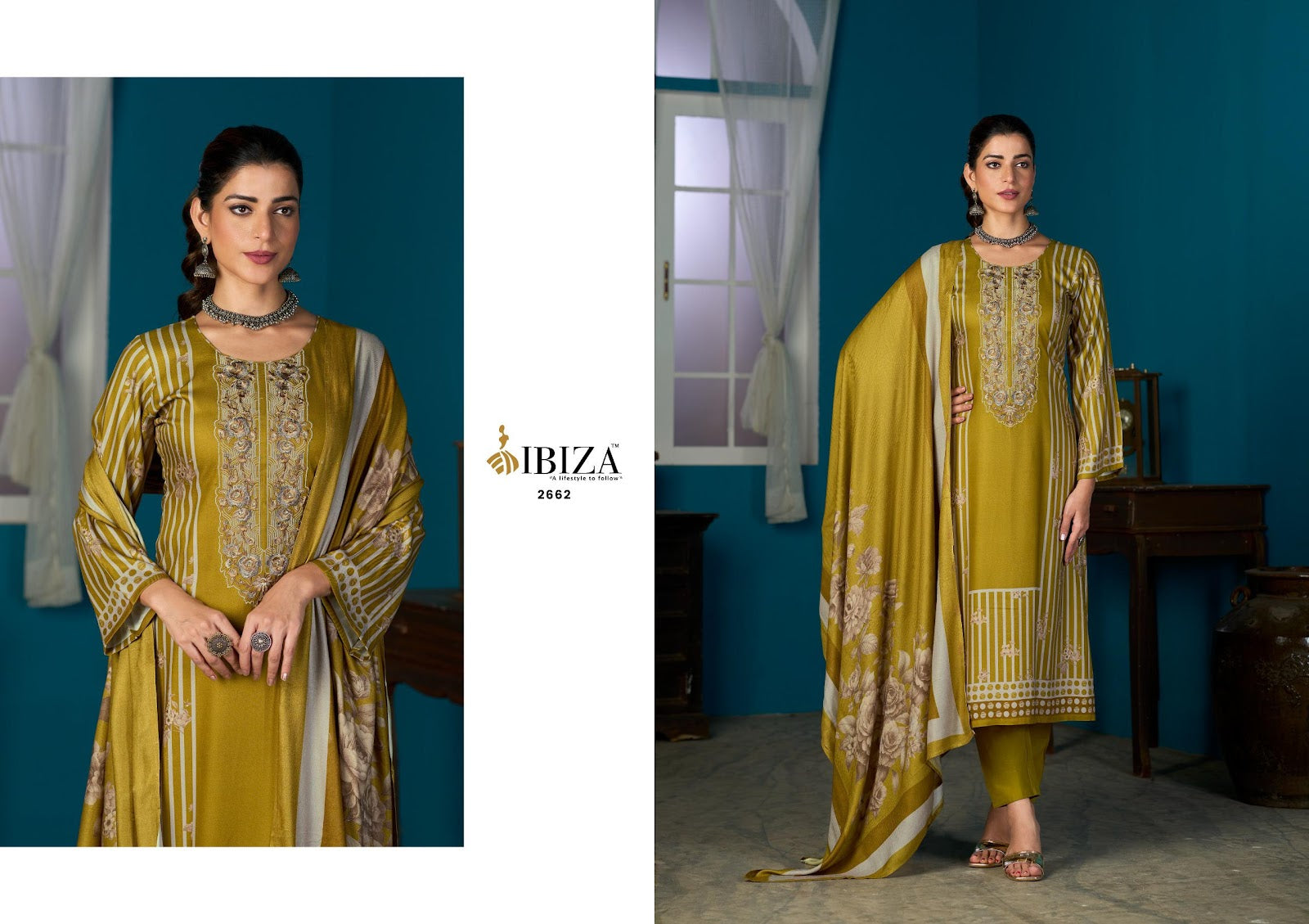 Tithi Ibiza Viscose Pashmina Suits Manufacturer