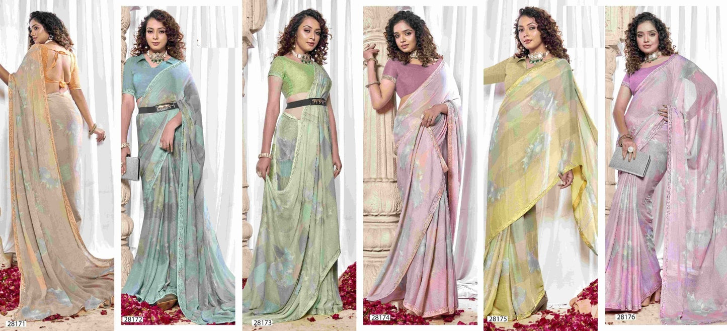 Tithi Vallabhi Prints Georgette Sarees Exporter Gujarat